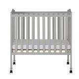 Dream On Me 2-in-1 Lightweight Folding Portable Crib Pebble Grey - Retail: $154.99