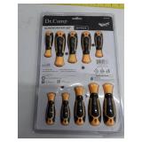 Dr. Camp Professional Quality 10 Piece Screwdriver Set - Magnetic Tip