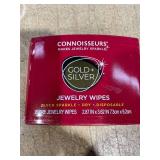 Connoisseurs Gold & Silver Jewelry Cleaning Wipes Red Compact 25ct Dry Disposable Wipes.