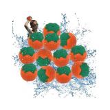 12 Pcs Reusable Tomato Water Balloons,Soft Silicone Quick Fill & Self-Sealing Water Ball for Kids.