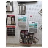 8ft X 4ft Peg Board W/ Tile Samples