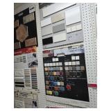 8ft X 4ft Peg Board W/ Tile Samples