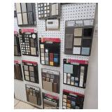 8ft X 4ft Peg Board W/ Tile Samples