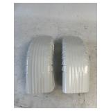 2 AMERIMAX ALUMINUM GUTTER FRONT ELBOWS WHITE