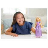 Mattel Disney Princess Toys, Rapunzel Fashion Doll, Sparkling Look with Blonde Hair, Blue Eyes & Tiara Accessory, Inspired by the Movie Tangled