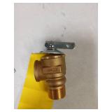 HYDRO MASTER Safety Relief Valve With 3/4 Inch Thread 30 PSI ASME Hot Water (30 PSI)