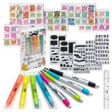 Mr. Pen- Bible Journaling Kit with Bible Highlighters/Markers and Pens No Bleed, Bible Tabs, Bible Stencils, Bible Ruler, Bible Study Supplies, Christian Gifts