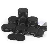 Felt Pads,50 Pieces Furniture Pads Self Adhesive Round Furniture Feet Protectors for Hardwood & Laminate Flooring(Black)