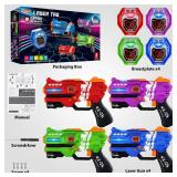 Laser Tag Guns Set of 4 Laser Tag Guns with Digital LED Score Display Vests,Gifts for Teens and Adults Boys & Girls,Adults and Family Fun,Gift for Kids Ages 6 7 8 9 10 11 12+Year Old Boy