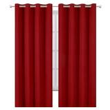 LEMOMO Red Curtains 52 x 84 Inch Long/Blackout Curtains Set of 2 Panels/Room Darkening Thermal Insulated Bedroom Curtains Drape