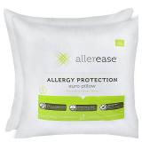 Aller-Ease Cotton Allergy Protection Euro Pillow (Pack of 2)