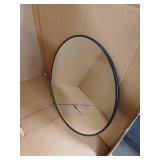 Round Mirror 30 inch, Large Round Mirror, Black Round Mirror Aluminum Frame, Round Mirrors for Wall, Bathroom, Living Room, Hallway.