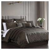 Retails $170! Riverbrook Home Rico Comforter Set, Brown