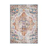 World Rug Gallery Distressed Vintage Bohemian Multi 2 x10 Runner Rug