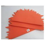 Foam Child Size Spike Orange Mohawk Hats - qty 3