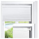 LazBlinds Cordless Cellular Shades, No Tools No Drill Light Filtering Honeycomb Shades Pleated Blinds for Windows, 46