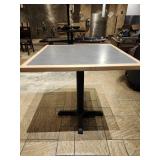 (2) Brown And Grey Rectangle Dining Room Tables