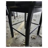 (4) Black Cushioned Bar Stool Chairs