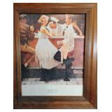 Framed Norman Rockwell Print 11x14"