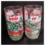 Pair of Budweiser Collectors Glasses