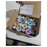 New brothread 20 Assorted Colors Metallic Embroidery Machine Thread Kit 500M (550Y) Each Spool for Computerized Embroidery and Decorative Sewing