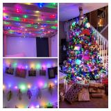 66FT 200 LED Christmas Fairy Lights Plug in with Remote and Timer, Waterproof Christmas String Lights Indoor Outdoor, Upgraded 8 Modes Twinkle String Lights for Bedroom Xmas Wedding Party(Warm White)