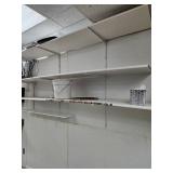 All Wall Shelves in the Room Adjustable White "Where is" You must remove