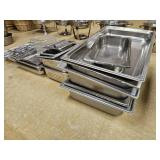 Lot of Food Prep/ Chafing Dish Inserts