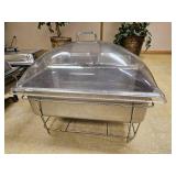 Chafing Dish Food Warmer with Plastic Lid - Deep Pan