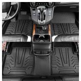 Rongtaod Floor Mats Compatible with 2017-2022 Honda CRV Cargo Mat Cargo Liner Trunk Mat Back Seat Cover Protector 2021 CR-V Accessories (Trunk Mats+Backrest Mats+Floor Mats) *Retail $199