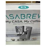 CASABREWS Espresso Machine 20 Bar, Professional Espresso Maker with Milk Frother Steam Wand, Compact Espresso Coffee Machine with 34oz Removable Water Tank for Cappuccino, Latte, Silver *Retail $139