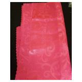 12 Pack Damask Cloth Napkins 17 x 17 Inch, Jacquard  Hot Pink Retail $8.32