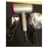 Slopehill Professional Ionic Hair Dryer, Powerful 1800W Fast Drying Low Noise Blow Dryer with 2 Concentrator Nozzle 1 Diffuser Attachments for Home Salon Travel Retail $42.02