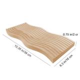 Enkrio Wood Serving Tray Decorative Tray Wood Trays Wooden Breakfast Tray Kitchen Serving Tray Wave Shape Cheese Board for Bread Meat Vegetables Wooden Tray for Home Bathroom Coffee Table Decor Retail