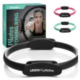 URBNFit Pilates Ring - 12" Magic Circle w/Dual Grip, Foam Pads for Inner Thigh Workout, Toning, Fitness & Pelvic Floor Exercise - Yoga Rings w/Bonus Exercise Guide Retail $18.11