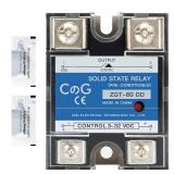 CG Solid State Relay SSR-60DD DC to DC Input 3-32VDC to Output 5-240VDC 60A Single Phase Plastic Coverâ¦ Retail $13.11