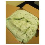 BEDELITE Sage Green Throw Blanket for Couch, 3D Ribbed Jacquard Soft & Cozy Fleece Blanket, Fluffy, Plush Lightweight Spring Throw Blankets for Picnic, Travel, 50x60 Inches Retail $13.99