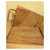 Reli. 110 Pack | 8"x4.5"x10.25" | Brown Paper Bag w/Handles | Kraft Paper Gift Bags/Shopping Bags | Small Paper Bags in Bulk | Gifts, Retail, Merchandise, Shopping Bags Retail $34.02