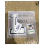 4.5 Inch Iron on Letters Patches, Embroidered Individual Letters.