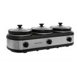 Westbend Triple Slow Cooker 3x 2.5qt