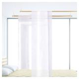 Beyeutao Bed Canopy Frame Adjustable Solid Wood Bed Poles Hanging Bed Pole Canopy Bed Frame Bed Curtains Frame Suitable for All beds 2Pcs 78 inches.