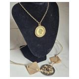 Vintage Necklace Lot 1776 Coin on Chain