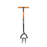 Fiskars Steel 40 Long-Handled Manual Tiller Garden Tool Black and Orange 1 Piece