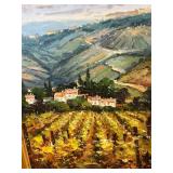 âThe Vinyardâ framed canvas