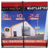 Unused 2025 Hills Industrial Heavy Duty Shelter-Double Truss | W40xL60xH24FT