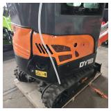 Unused LADYS Mini Excavator | DY18 | Cab/AC | Orange