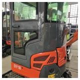 Unused LADYS Mini Excavator | DY18 | Cab/AC | Orange