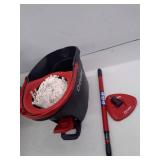 OCedar EasyWring Microfiber Spin Mop, Bucket Floor Cleaning System, Red, Gray, Standard