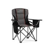 Fair Wind Oversized Fully Padded Camping Chair, Black