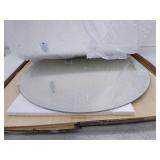 JENBELY 24 Inch Round Frameless Bathroom Mirror